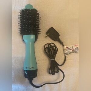 Revlon One-Step Hair Dryer & Volumizer – Turquoise & Black – Excellent Condition